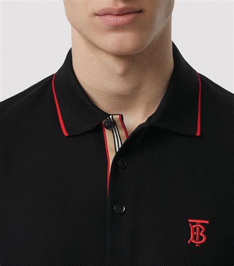 burberry polo black and red.